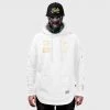 Ride Rich Branded V2 Scoop Pullover Hoodie {Gold On White} Premium Collection