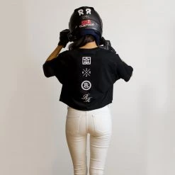 Ride Rich Women's Tops The Get Up Crop Tee {Black}