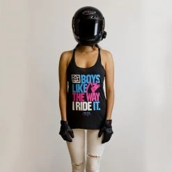 Ride Rich Boys Like Triblend Racerback Tank {Black Heather}