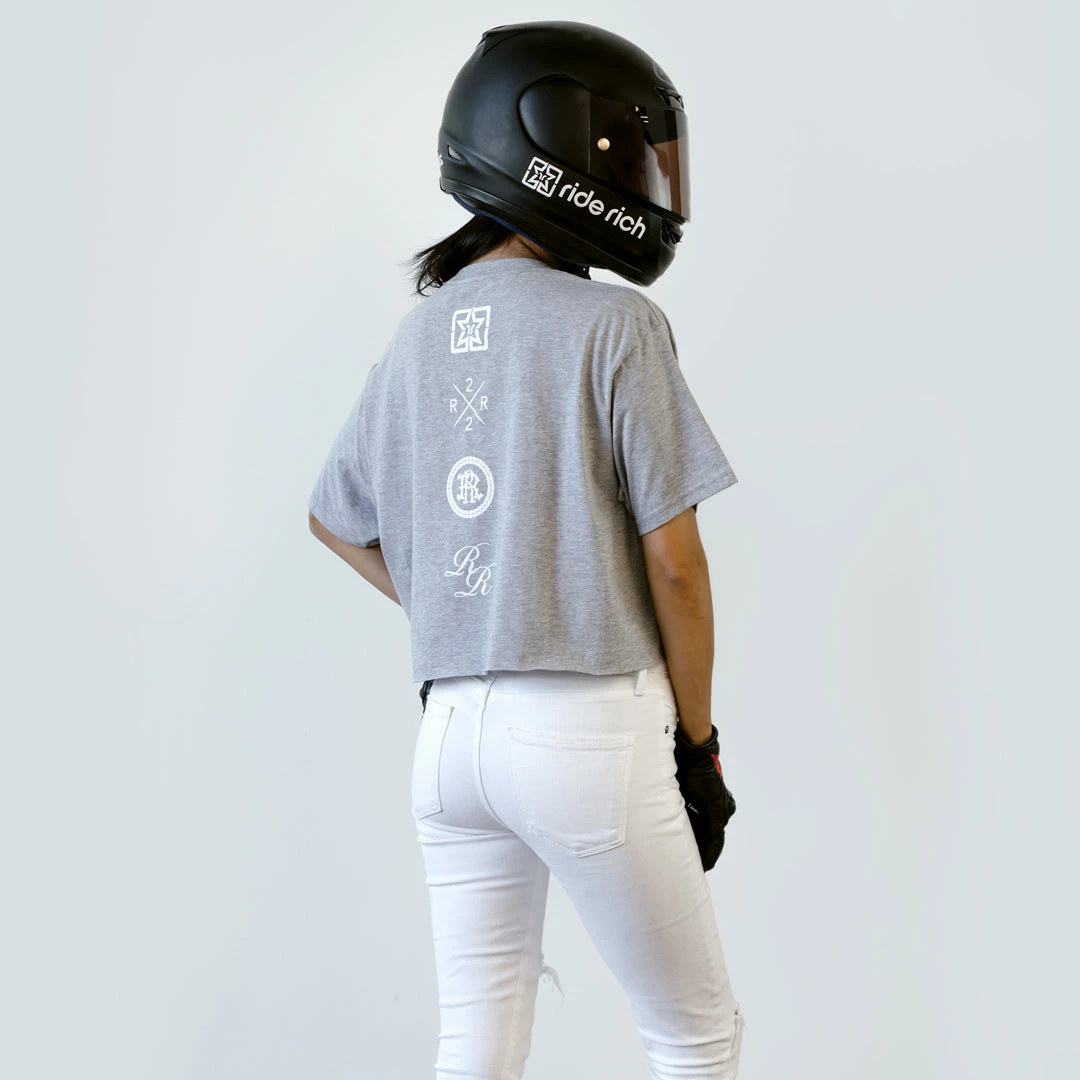 Ride Rich The Get Up Crop Tee {Heather Grey} 6 Ride Rich The Get Up Crop Tee {Heather Grey}