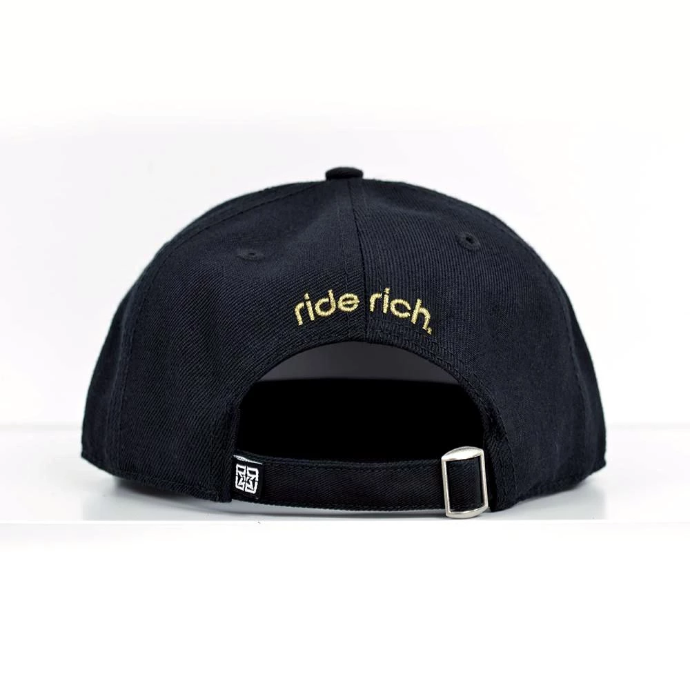 Ride Rich Emblem Snapback/Strapback {Gold On Black} Accessories 8 Ride Rich Emblem Snapback/Strapback {Gold On Black} Accessories
