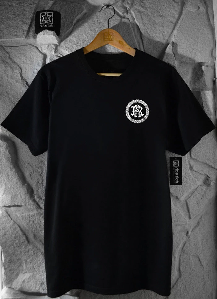 Ride Rich Clothing RR Filigree & Chains Tee {Black} 4 Ride Rich Clothing RR Filigree & Chains Tee {Black}