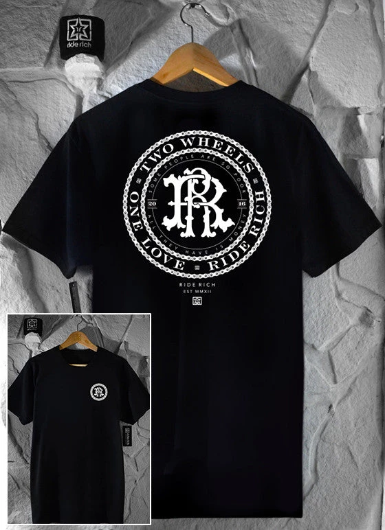 Ride Rich Clothing RR Filigree & Chains Tee {Black} 3 Ride Rich Clothing RR Filigree & Chains Tee {Black}