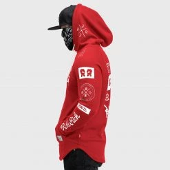 Ride Rich RR GP Scoop Pullover Hoodie {Red}