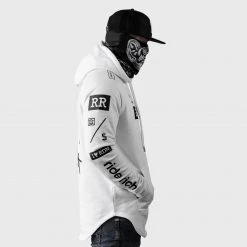 Ride Rich Premium Collection RR GP Scoop Pullover Hoodie {White}