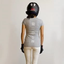 Ride Rich Women's Tops Boys Like V-Neck Tee {Heather Grey}