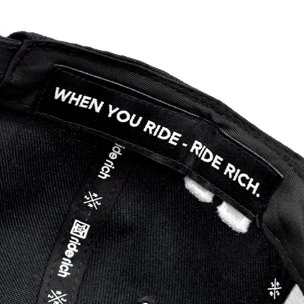 Ride Rich Emblem Snapback/Strapback {Gold On Black} Accessories 6 Ride Rich Emblem Snapback/Strapback {Gold On Black} Accessories