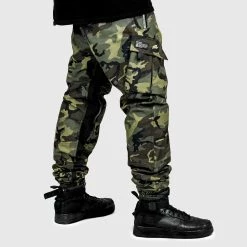 Ride Rich New Arrivals Unit 16™ Armoured Softshell Cargo Joggers {Woodland Camo}