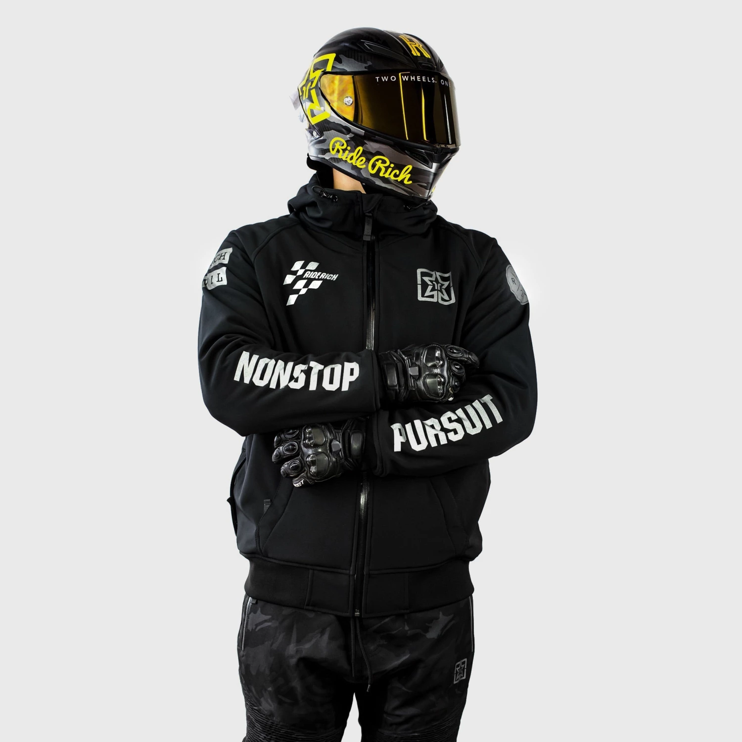 Ride Rich Regency™ Armoured Softshell Hooded Jacket {Pursuit} New Arrivals 8 Ride Rich Regency™ Armoured Softshell Hooded Jacket {Pursuit} New Arrivals