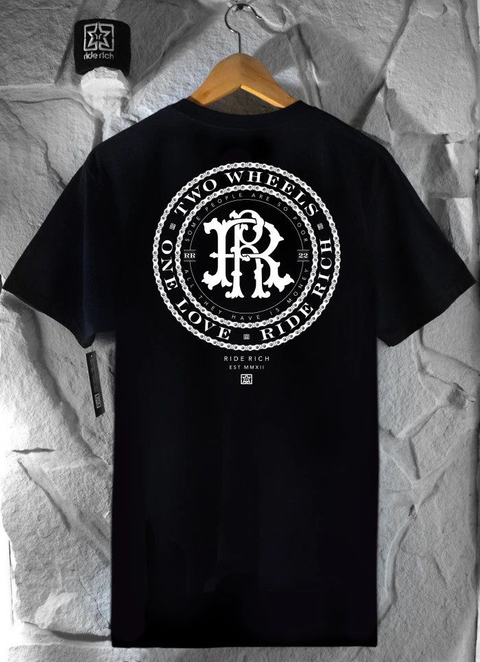 Ride Rich Clothing RR Filigree & Chains Tee {Black} 5 Ride Rich Clothing RR Filigree & Chains Tee {Black}