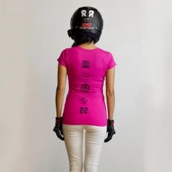 Ride Rich Bikes Before Boys V-Neck Tee {Hot Pink}