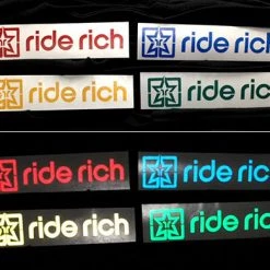 Vinyl Decals & Stickers Ride Rich Reflective Vinyl Decal