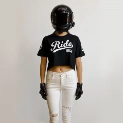 Ride Rich RR Squad Crop Tee {Black}