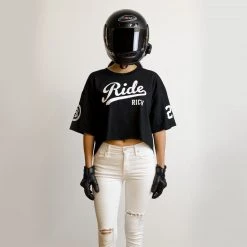 Ride Rich RR Squad Crop Tee {Black}