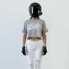 Ride Rich RR Squad Crop Tee {Heather Grey}