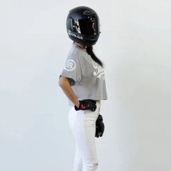 Ride Rich RR Squad Crop Tee {Heather Grey}