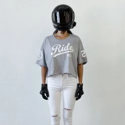 Ride Rich RR Squad Crop Tee {Heather Grey}