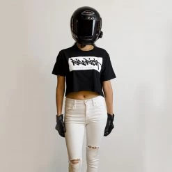 Ride Rich Women's Tops The Get Up Crop Tee {Black}