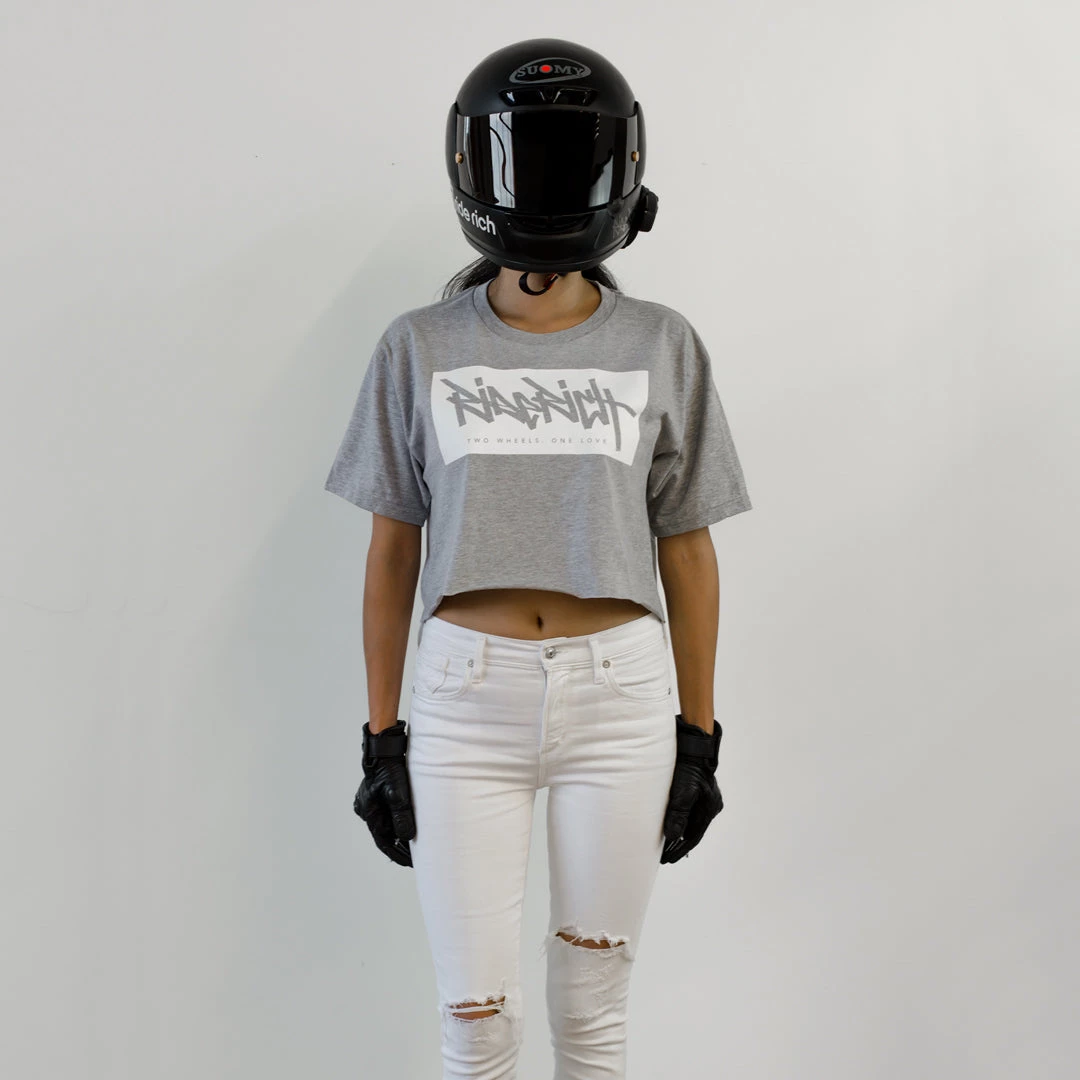 Ride Rich The Get Up Crop Tee {Heather Grey} 3 Ride Rich The Get Up Crop Tee {Heather Grey}