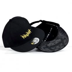 Ride Rich Accessories RR Tag Snapback/Strapback {Gold On Black}