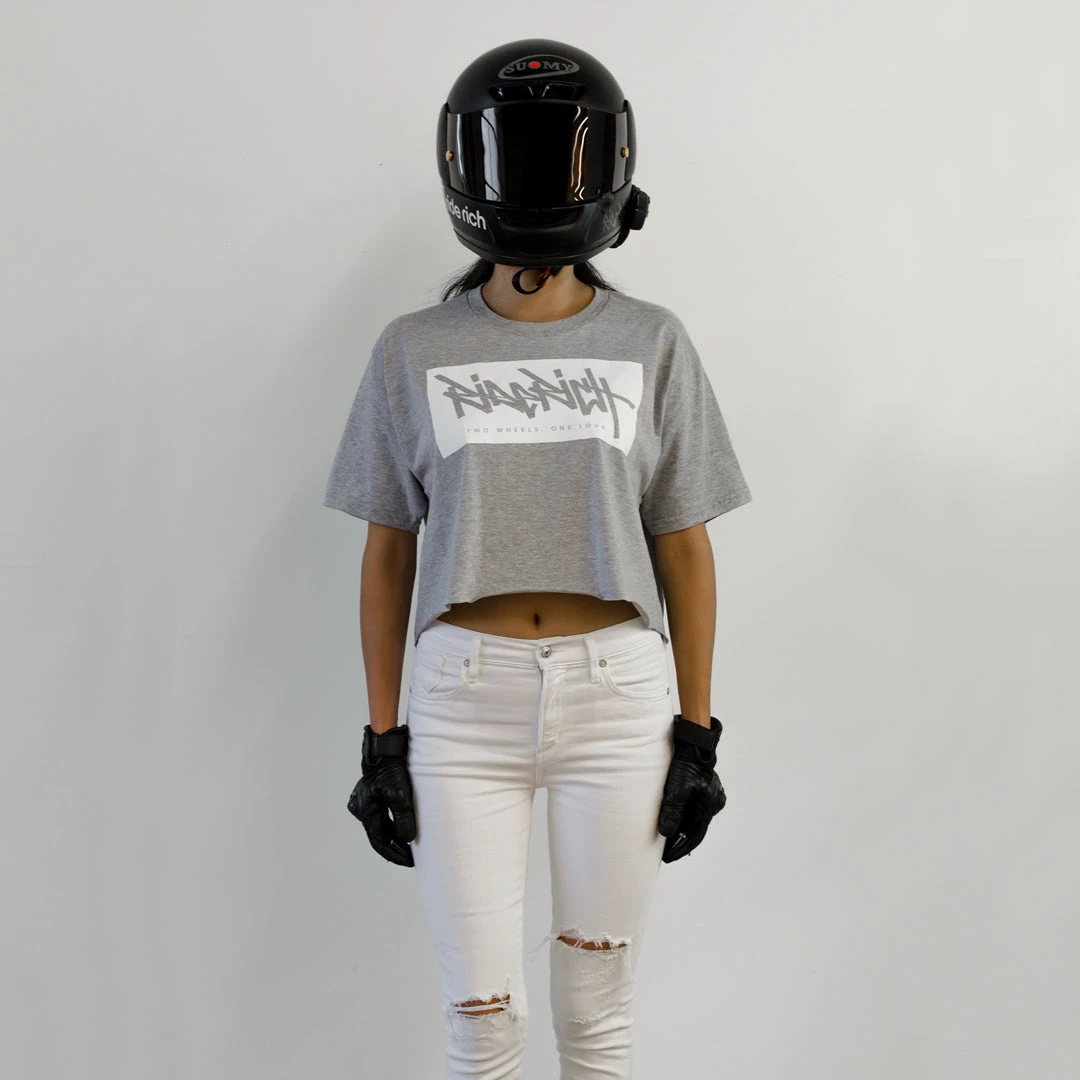 Ride Rich The Get Up Crop Tee {Heather Grey} 4 Ride Rich The Get Up Crop Tee {Heather Grey}