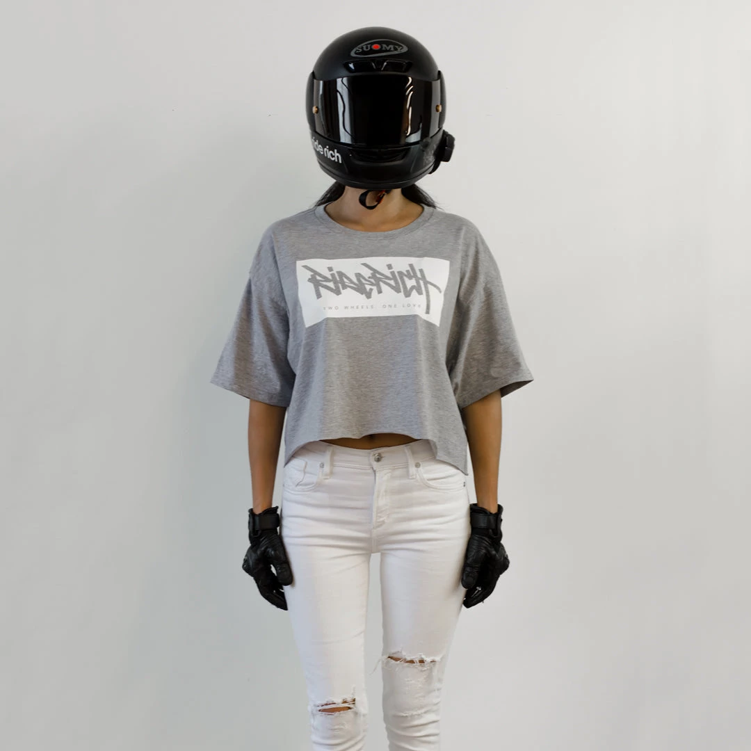 Ride Rich The Get Up Crop Tee {Heather Grey} 5 Ride Rich The Get Up Crop Tee {Heather Grey}