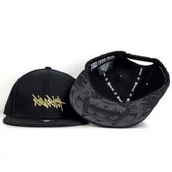 Ride Rich Accessories RR Tag Snapback/Strapback {Gold On Black}