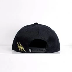 Ride Rich Accessories RR Tag Snapback/Strapback {Gold On Black}