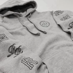 Ride Rich The Motto Pullover Hoodie {Heather Grey}